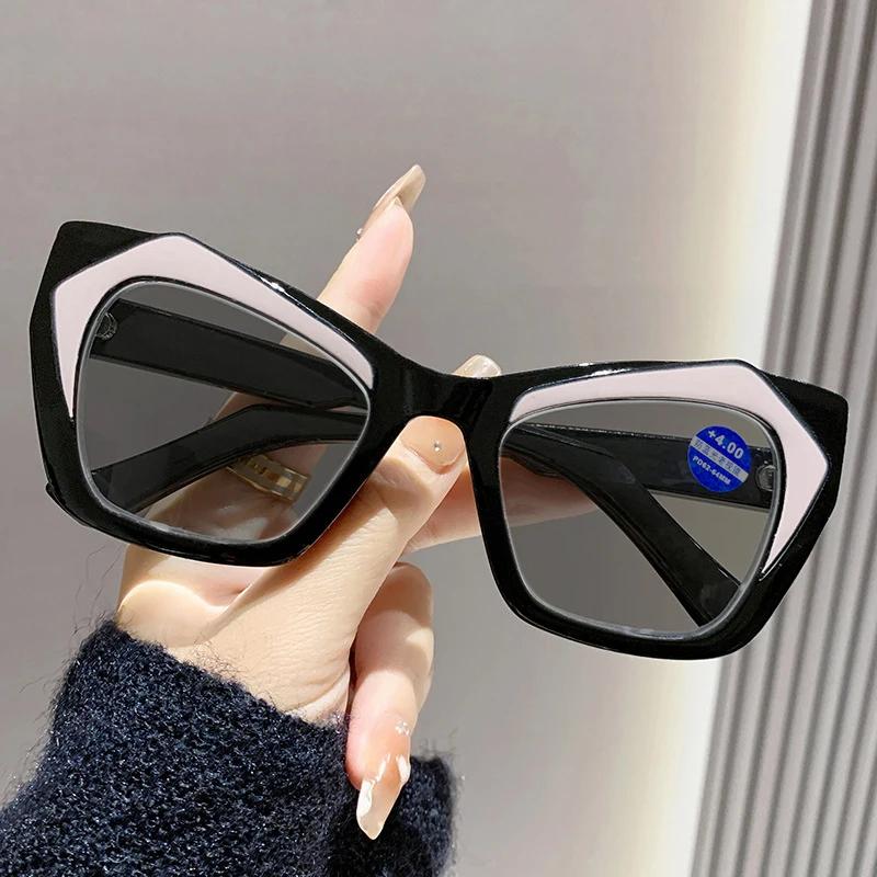 

Универсальные солнцезащитные очки для чтения Устойчивые к УФ-излучению Повседневные очки «кошачий глаз» Для путешествий, пляжа, вечеринок, собраний Декоративные очки От 0 до +4.0 +3.5