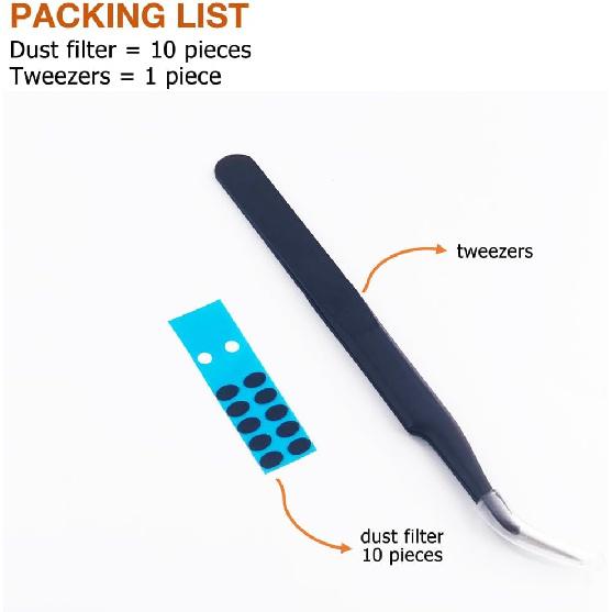 Staubdichtes Mesh-Ersatzteil für Ohrhörer für JBL Endurance Peak 3 / Peak II/Peak Ohrhörer Staubfilter * 5 Paar