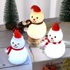 Weihnachtsschneemann Nachtlicht Weihnachtsschneemann Wiederaufladbare Silikonlampe für Nachttisch Kinderzimmer Dekoration für Schlafzimmer für Weihnachten