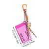 PVC Material ID Card Strap Transparent Credential Holder Card Holder Lanyard  Name Credit