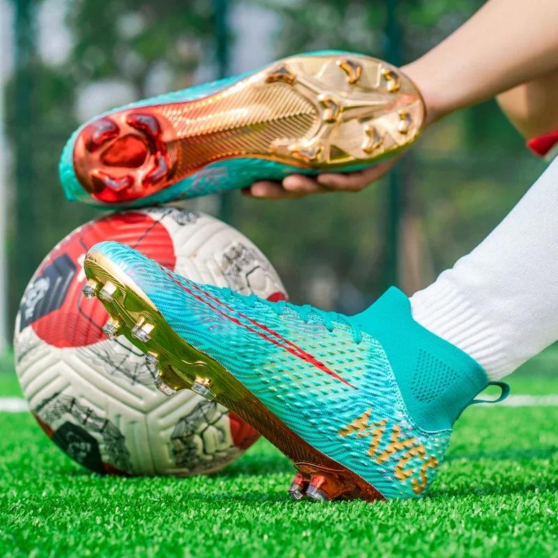 Men Football Shoes Society Football Boots Top-Level High Quality Ultralight Students Training Cleats Field Boy Football Boots