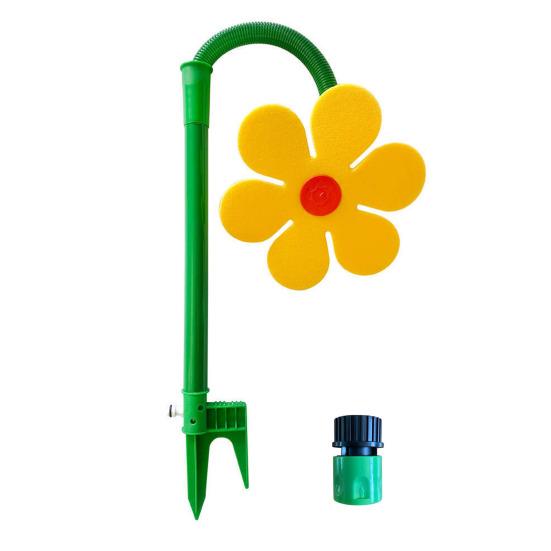 

Yousheng Crazy Daisy Lawn Sprinkler 360-Degree Rotating Garden Sprinkler Funny Dancing Flower Water Sprinkler for Yard Garden Irrigation Dogs Kids US Plug жёлтый