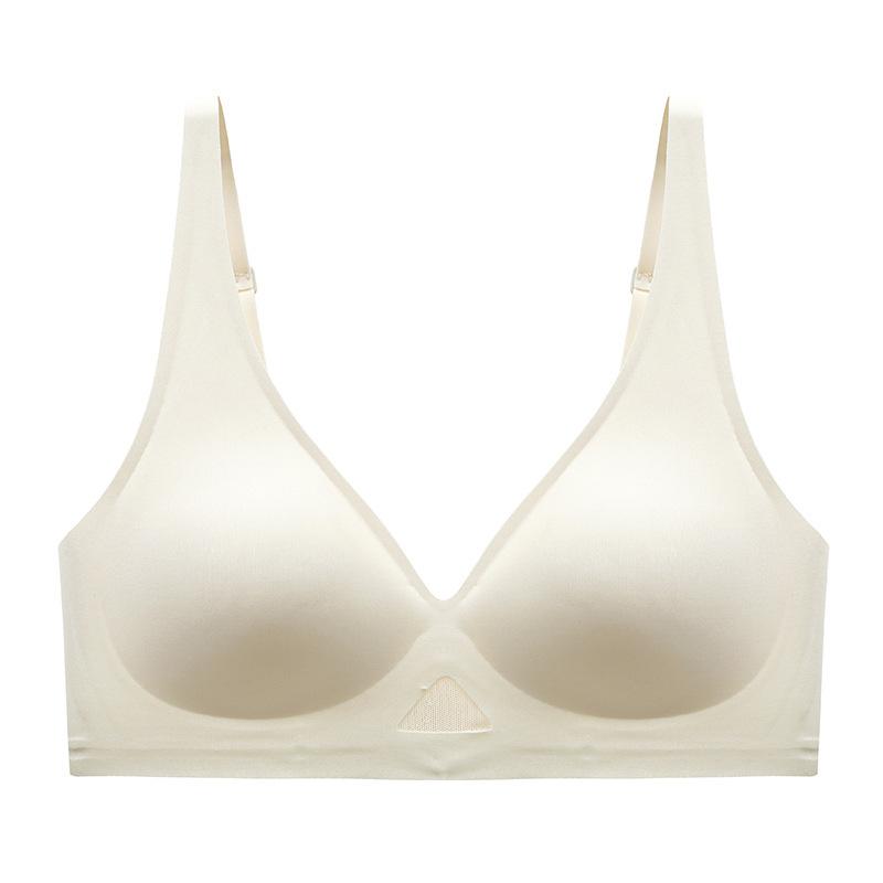 Bezešvé podprsenky pro ženy Bezdrátové spodní prádlo Push Up Brasiere Deep V Bralette Comfort Dámská tenká neviditelná podprsenka Sexy spodní prádlo