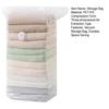No Pump Vacuum Storage Bags Durable Reusable Oversized Cube Design Easy Compression Saves
