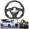 Carbon Fiber Steering Wheel Nappa Perforated Leather Fit for B8.5 RS3 RS4 RS5 RS6 RS7 2013-2016
