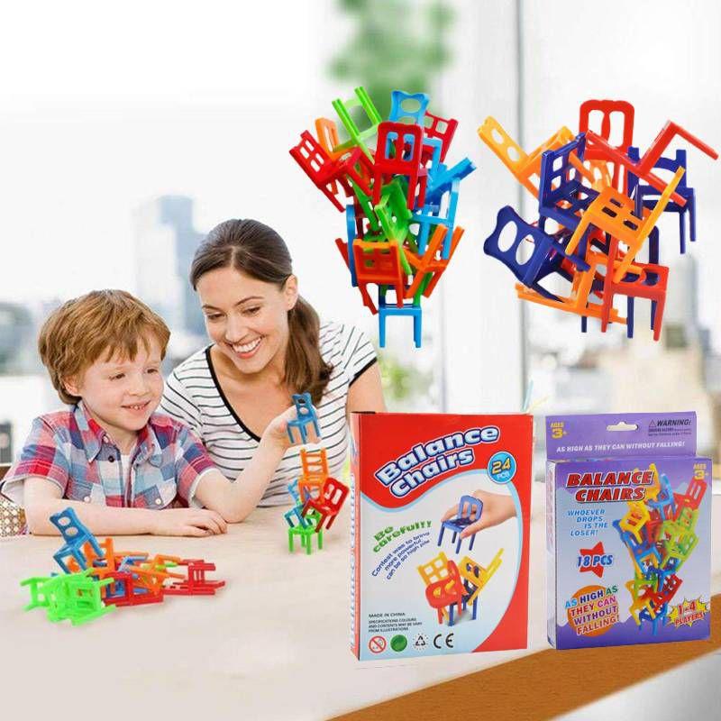 Chair Stacking Game Diy Children's Educational Toy For Balance And Coordination Development