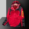 Giacca Shell Autunno Inverno Giacca Cappotto da Uomo Ampio Outdoor Casual Antivento Tre in Uno