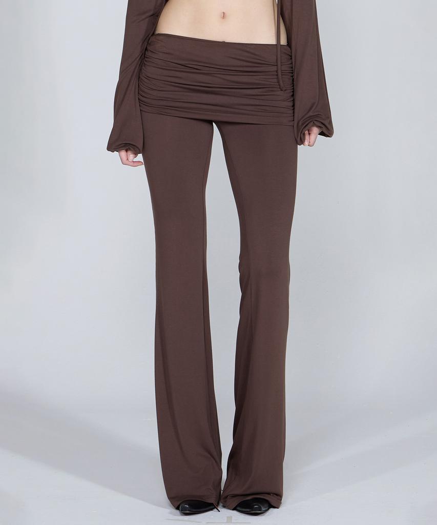 SCULPTOR Jersey Lowrise Track Pants Brown