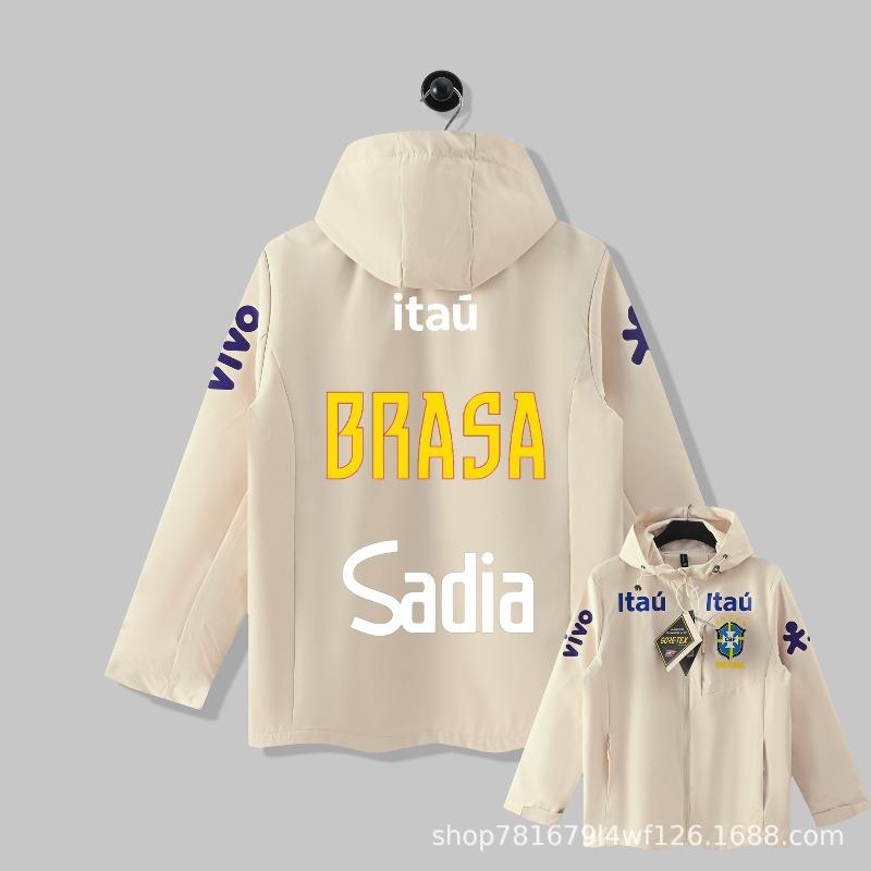 New Real Madrid Arsenal Jacket Men's and Women's Hooded Casual Jacket