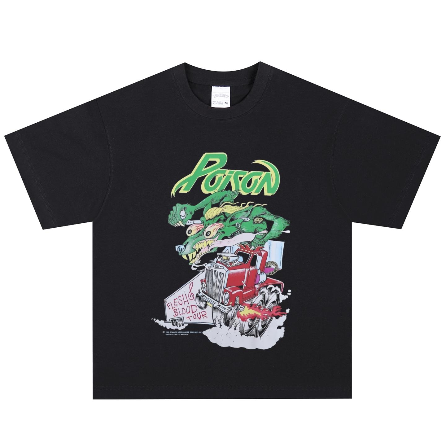 Poison T-Shirt, Soft Fabric Casual Daily Wear M