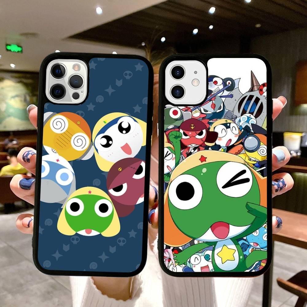 Keroro Frog Cool Gunsou Sergeant PC+TPU Phone Case For IPhone 17 16 15 14 PRO MAX 11 12 13 PLUS MINI Cover