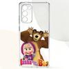 C-Cute M-Masha and the BearsPhone Case For Samsung Galaxy A,71,70,52,51,40,31,50,50S,30S,21S,12,10,Note20ultra Transparent Cover