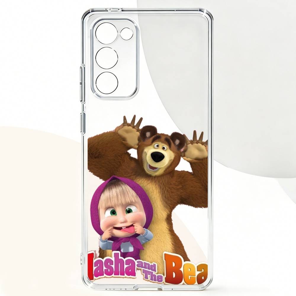 C-Cute M-Masha and the BearsPhone Case For Samsung Galaxy A,71,70,52,51,40,31,50,50S,30S,21S,12,10,Note20ultra Transparent Cover