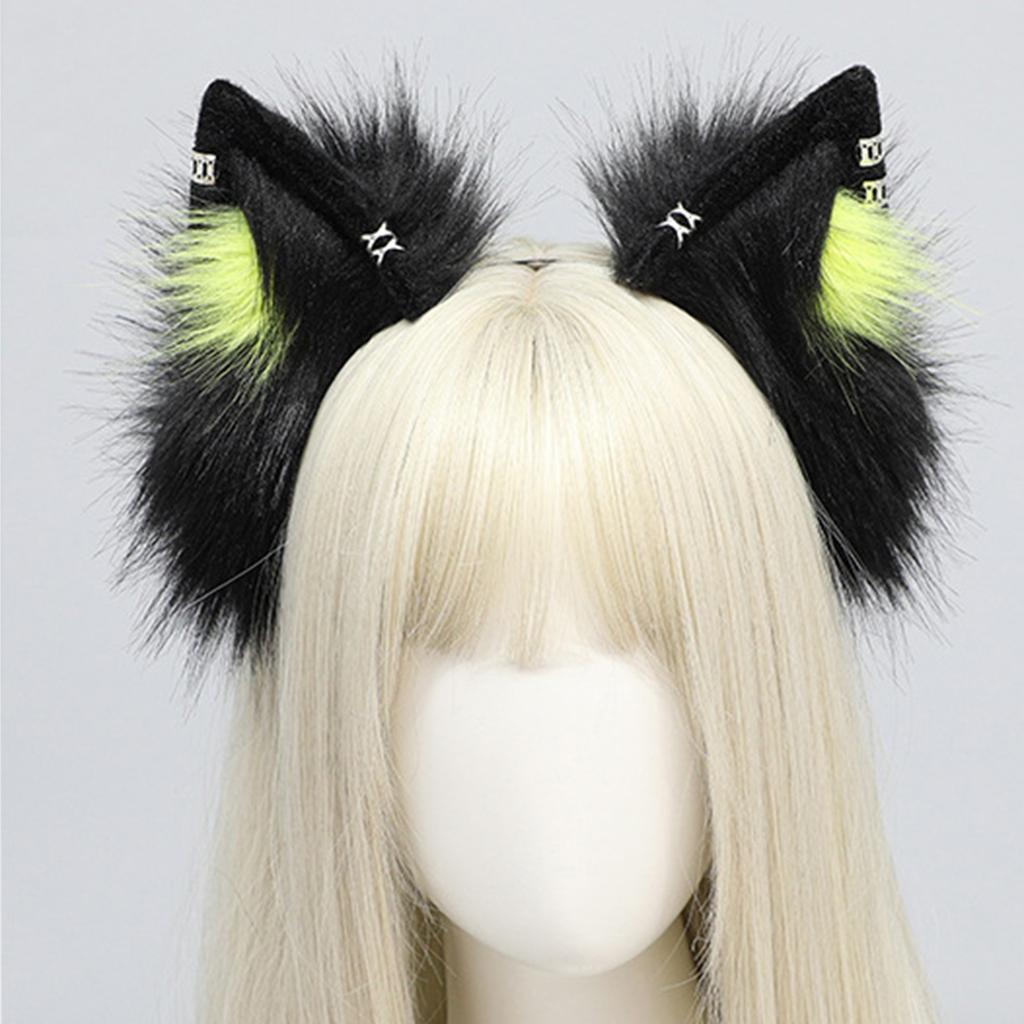 Cartoon Plush Animal Ears Headband Costume Headpieces Adjustable Cute Cosplay Accessory for Women and Kids
