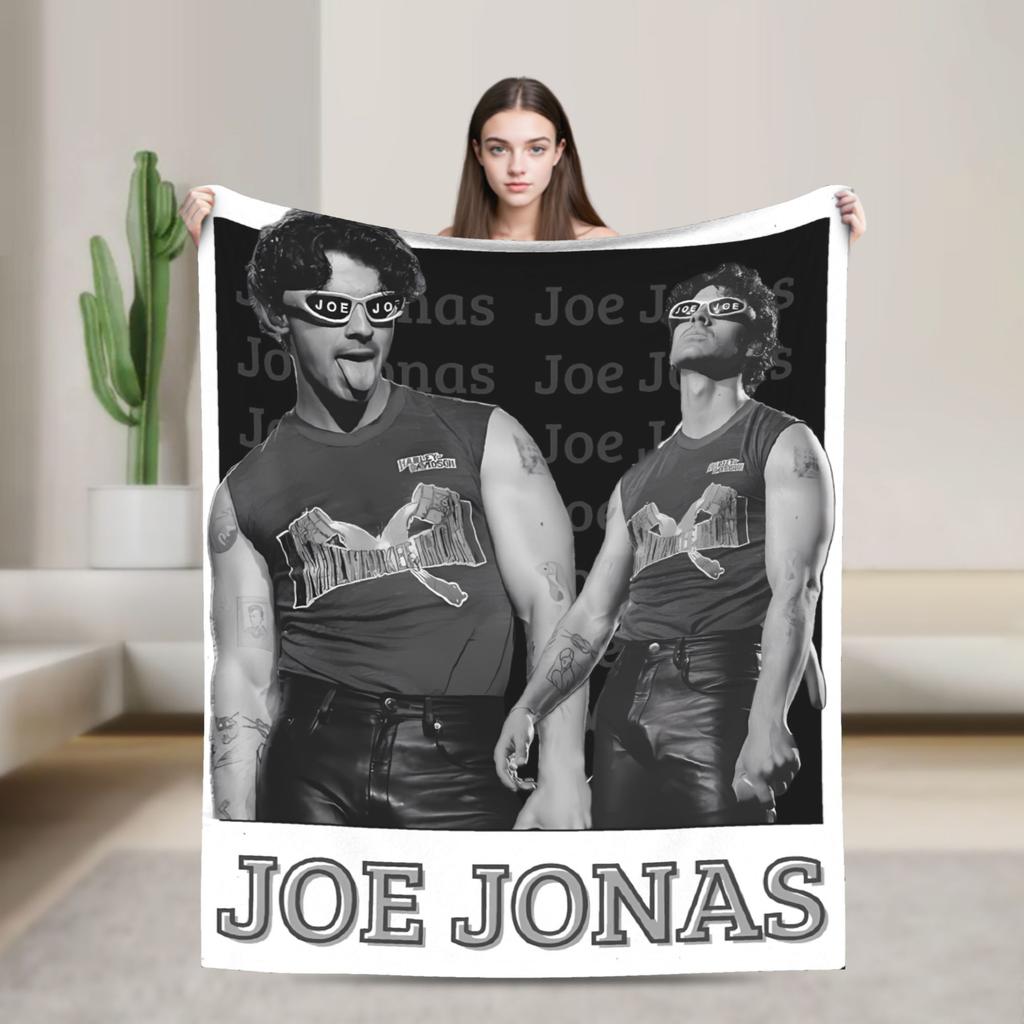 Joe Jonas Joecation Blanket Quality Warm  Throw Blanket Winter Students Living Room Pattern Bedspread