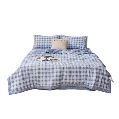 Cotton Plaid Soy-Blend Summer Quilt