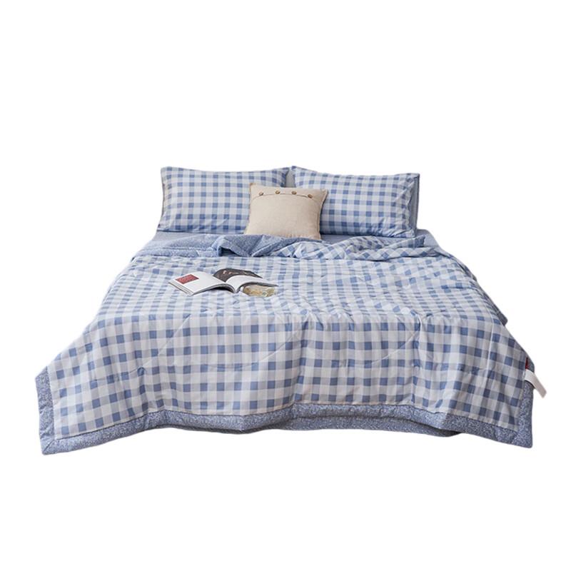 

Cotton Plaid Soy-Blend Summer Quilt