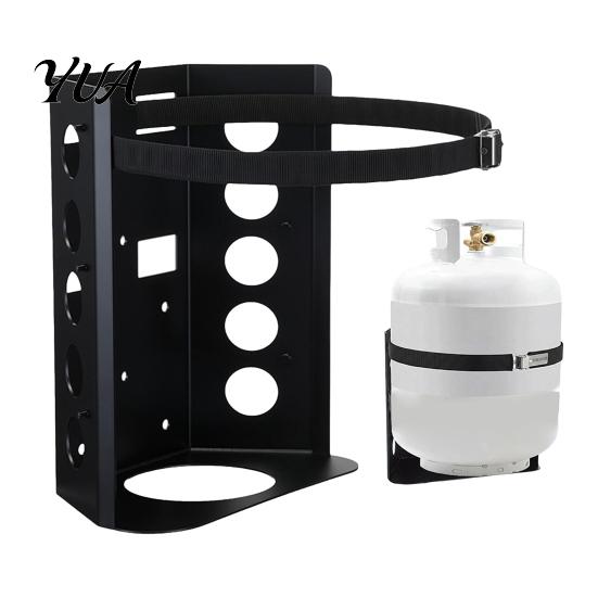 Vehicle Propane Storage Tank Mounting Bracket, Adjustable Stainless Steel Strap Design, Heavy Duty Camping Gas Bottle Support Rust Resistant