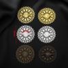 5pcs Round Flowers Brooch Base Pad Setting Base with Pin 38mm Copper Brass Filigree Wraps Connectors Jewelry Making Accessories