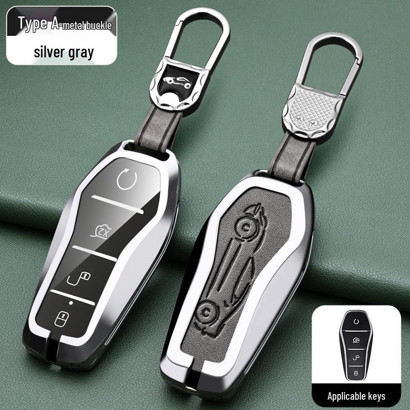 BYD Han, Tang DM, Qin PLUS, Song Pro/Max, Yuan Car Metal Key Case (2021 Model)