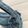 Vintage vyšívaná džínová taška Dámská taška přes rameno Crossbody taška