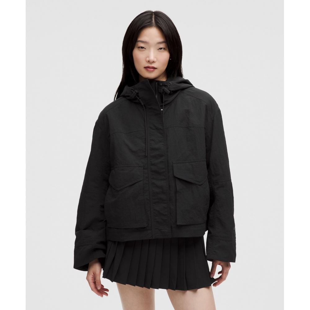 

Lululemon Hooded Utility Jacket Black L