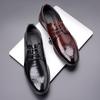Fashion Men Wedding Party Shoes Lace Up Oxford Dress Shoes Men Cow Leather Suit Shoes Footwear Wedding Formal Italian Shoes Men