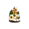 Glowing Gingerbread House With Lights - Animated Christmas Decoration For Indoor Festive Display