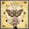 Divinations Tablecloth Skull Butterfly Moon Phases Tarot Cards Tablecloth Altars Cloth Divinations Board Game Accessory