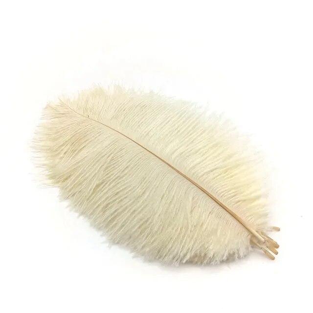 10Pcs Ostrich Feathers Decorative Vase Pluma Wedding Table Centerpieces Carnival Accessories DIY Creative Leisure Craft Supplies