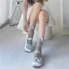 Lace Calf Socks Bowknot Middle Tube Sock Summer Hollow Out Stocking for Student Girl Lady Japanese Style Socks