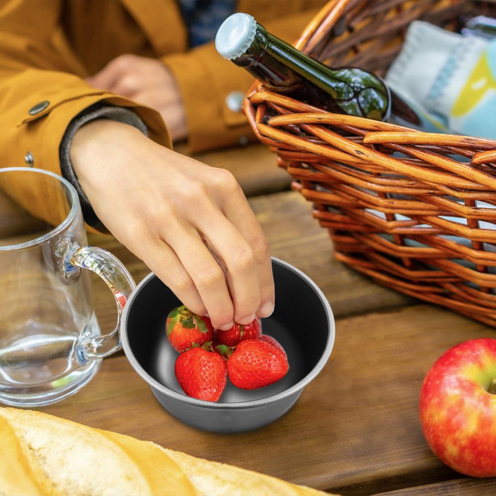 Outdoor Pure Ti Picnic Bowl Portable Tableware Camping Travel Anti-Scald Instant Noodle Bowl