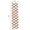 Carbonized Wooden Garden Wall Fence Panel Plant Climb Trellis Support Decorative Garden Fence for Home Yard Garden Decoration