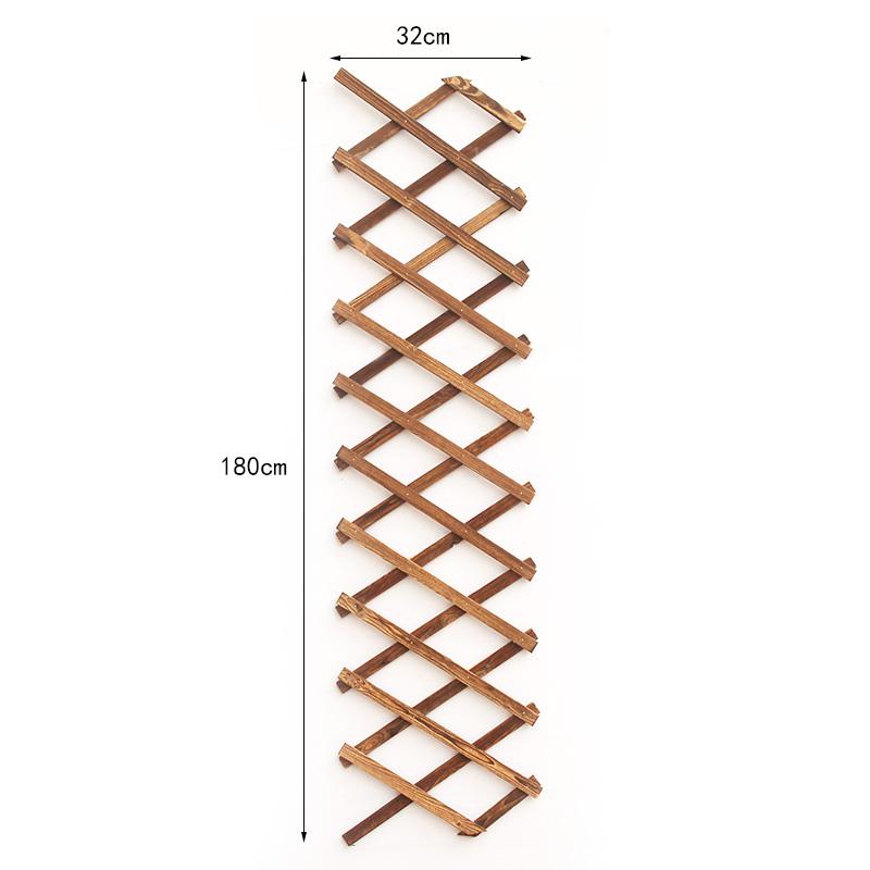 Carbonized Wooden Garden Wall Fence Panel Plant Climb Trellis Support Decorative Garden Fence for Home Yard Garden Decoration