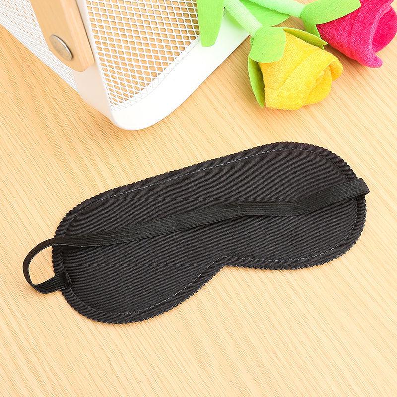 Trendy Cartoon Phrase Black Sleep Mask for Students