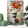Peinture décorative métallique rétro pour la Saint-Valentin pour chambre à coucher de couples, salon, café, bar, restaurant