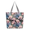 Large capacity tote bag gold silk embroidery canvas bag source creative pattern single-sided embroidery women's shoulder bag