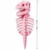 Plush Pet Costume for Halloween Party Dogs Cats Small Pets Glow in Dark 3D Skeleton Soft Fabric Adjustable Harness Costume Props