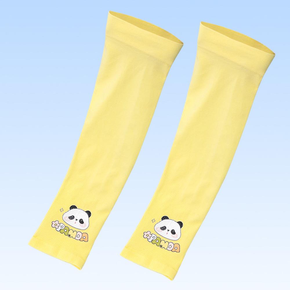 Muffole Parasole Manica Sottile Seta di Ghiaccio Guanti Rinfrescanti Estivi Protezione Solare Ragazzi Ragazze