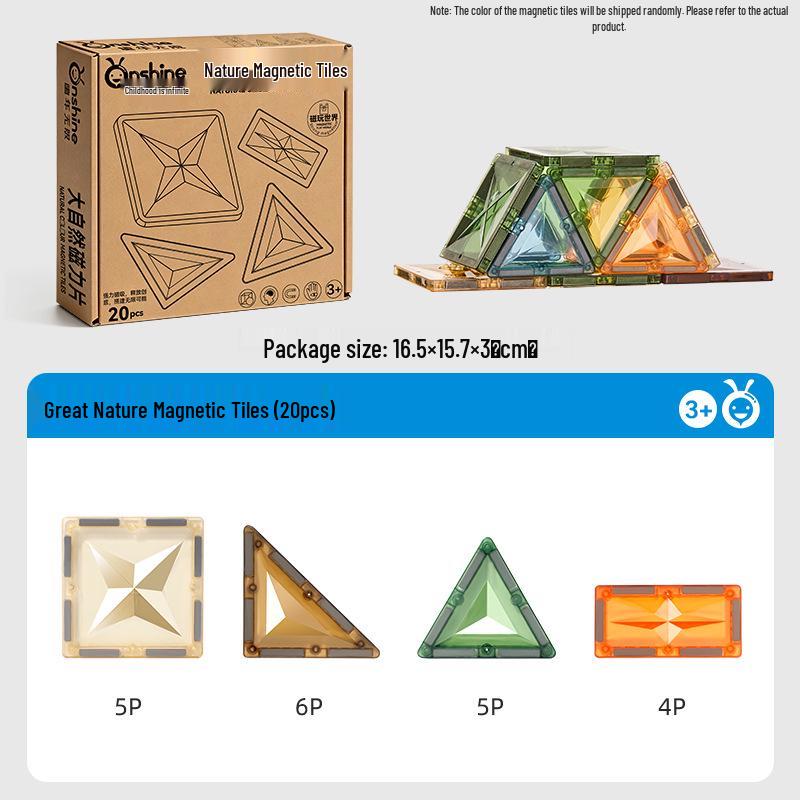 Blocs de construction magnétiques colorés: Ensemble de jouets éducatifs pour enfants, cadeau d'anniversaire idéal pour garçons et filles
