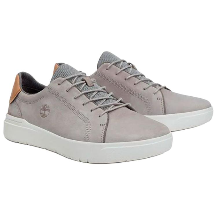 Timberland Seneca Bay Low Trainer Comfortable Slip-Resistant Durable Low-Top Skate Shoes Men sneaker Gray TB0A41F7EM01
