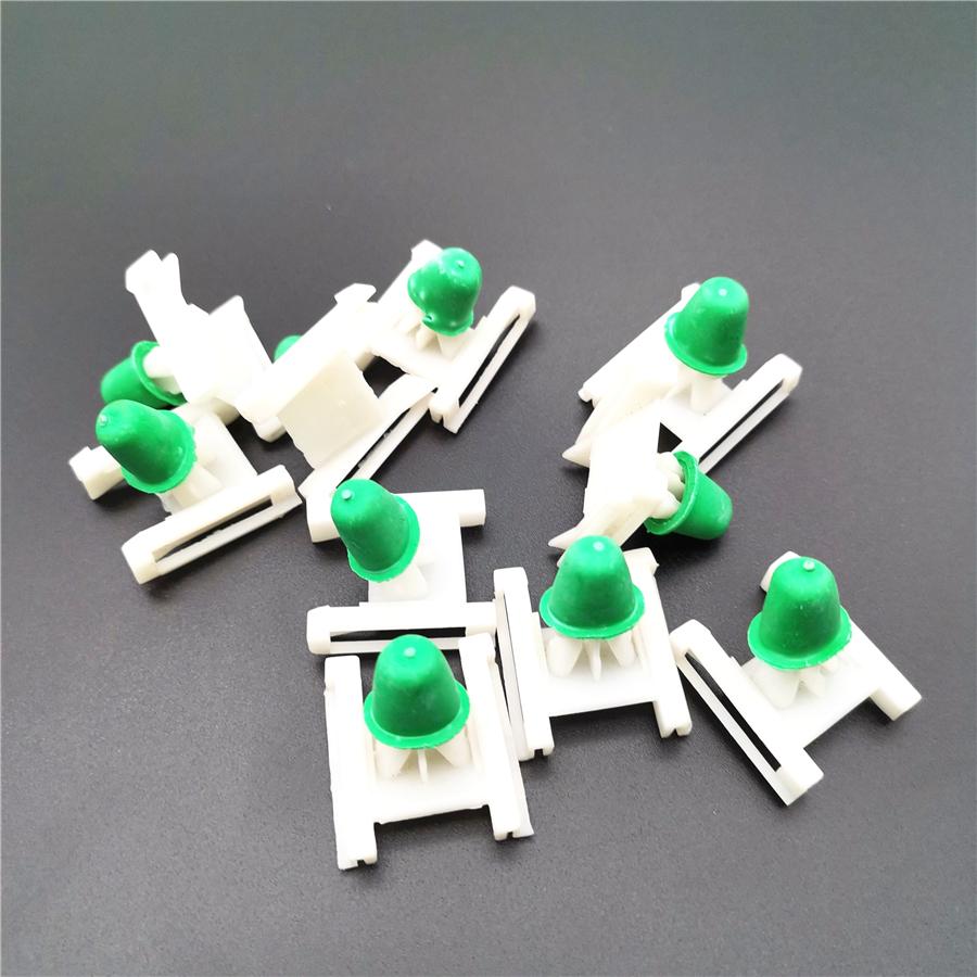 10Pcs/lot Plastic Autos Moulding Clip Nylon Retainer Rubber Gromme For 3B0-853-576