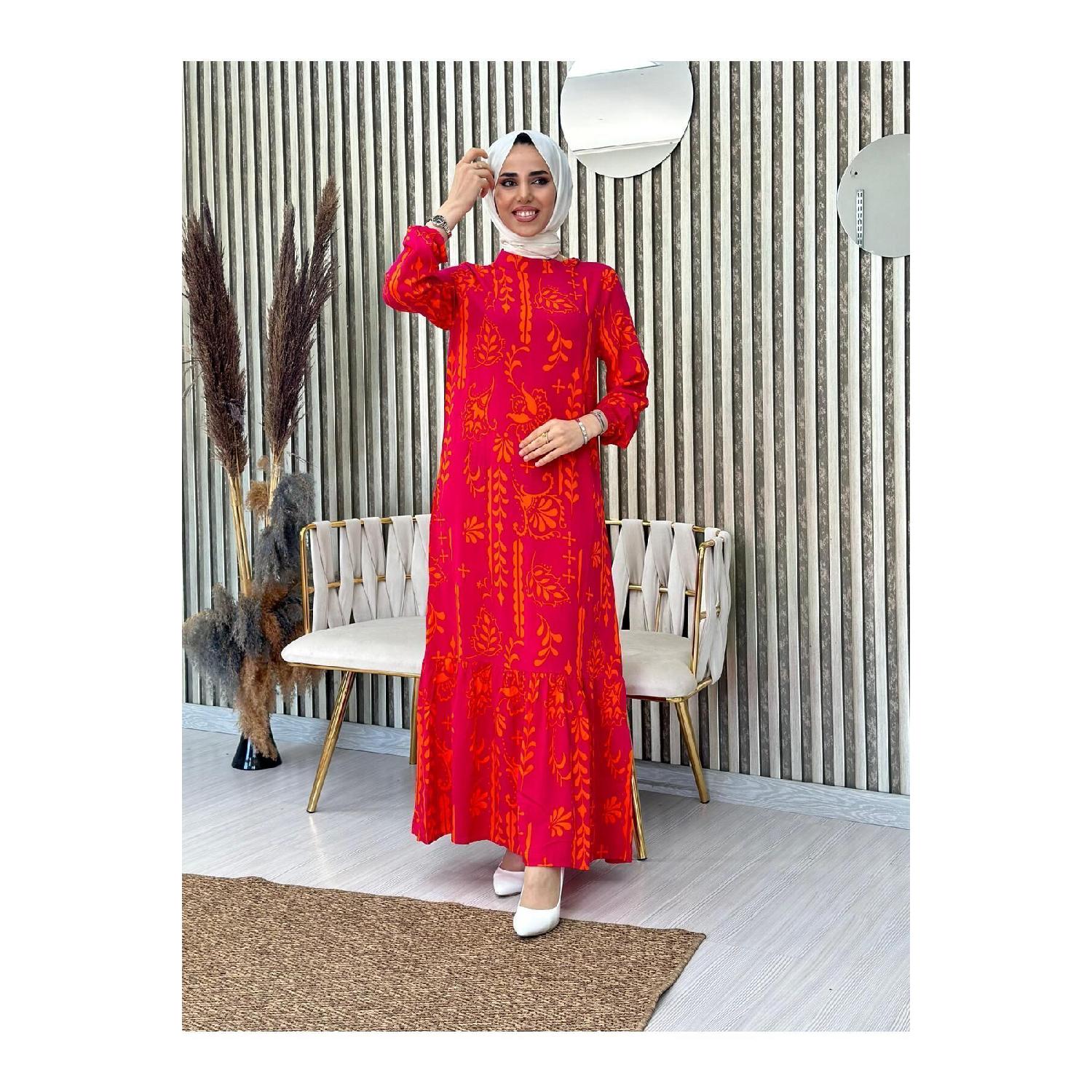 

Платье из вискозы с узором и юбка в пол 36