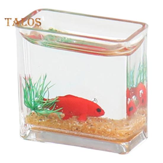 

Мініатюрна статуетка акваріума 3D акриловий міні акваріум настільна прикраса модель акваріума для міні іграшкового будинку мікро пейзажі C