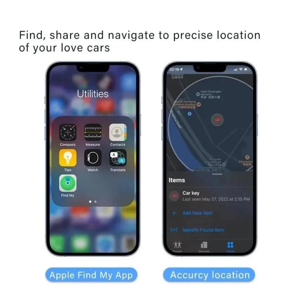 Mini OBD GPS Tracker For Apple With Find My App Car Anti Loss Device Real Time Location GPS Locator Plug In Version Lifetime Free System