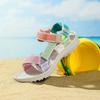 Mädchen Jungen Großes Kind Mehrfarbige Riemen Sport Sandalen Verstellbar Offene Zehen Rutschfest Sommer Kinder Strand Sandalen Outdoor Wasserschuhe