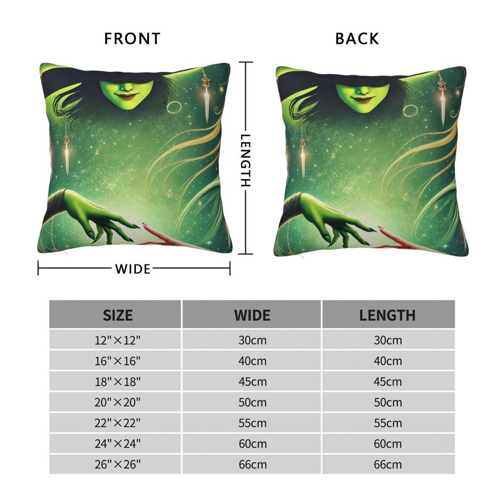 Wicked Musical Pillow Cover Square Pillow Case Cushion Cover Fashion Printed Pillowcases For Sofa Car Home Decor