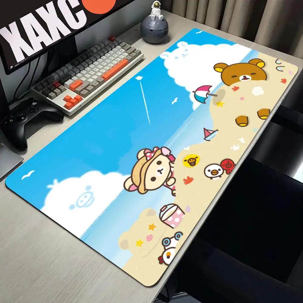 Large Mouse Pad Xxl Rilakkumaes Mousepad Gamer Office Accessories Pc Cabinet Games Desk Mat Computer Desks Keyboard Gaming Mats