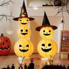 Halloween Light-Up Pumpkin Lantern Ornaments for Festive Decor