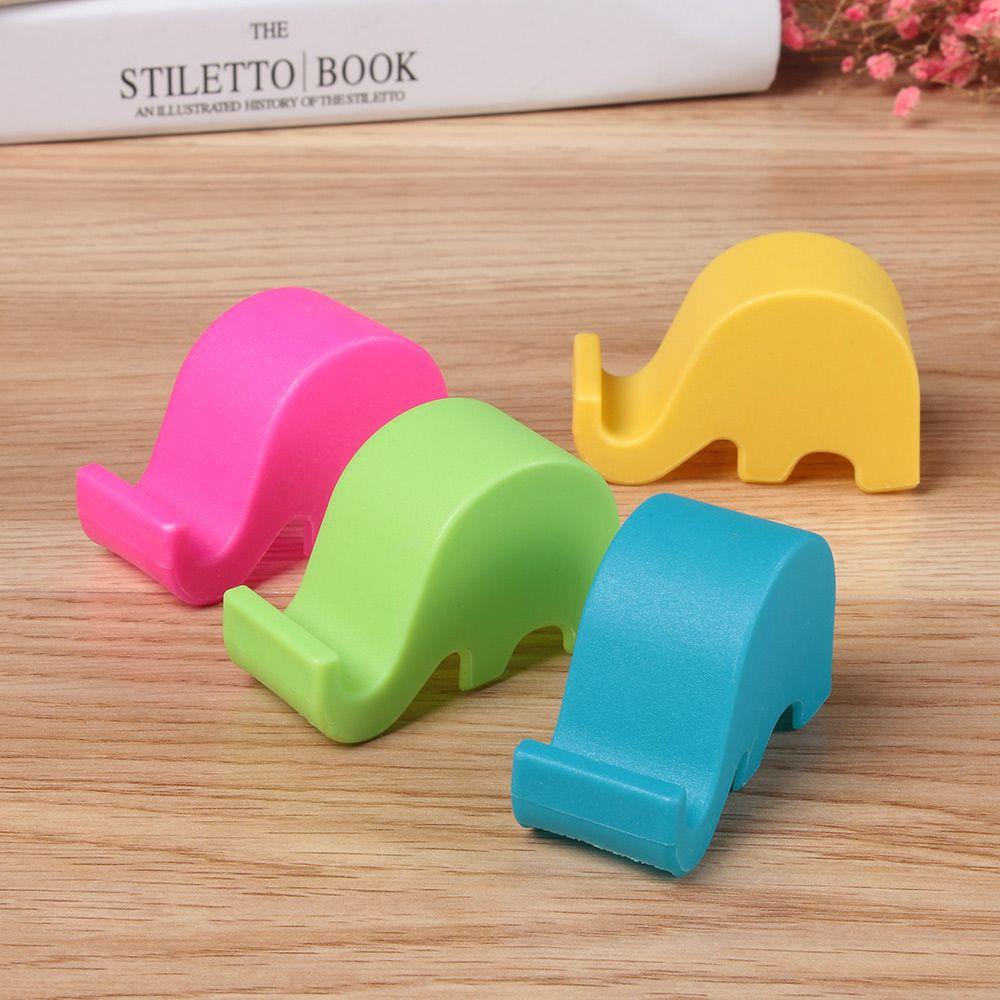 Cute Desktop Stand Lazy Bracket Cartoon Multifunction Phone Holder Mini Elephant